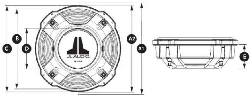 JL Audio 12TW3 - 12TW3 Subwoofer Driver - 2