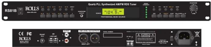 RS81B ROLLS 2014 2015 2016 2017 2018 2019 QUartz PLL Synthesized AM/FM RDS Tuner 104.9% PROFESSIONAL MUSIC SOURCE CE Fc ROLLS WATER/FLAME ROLL FM FAT TEN AIR LOOP FAT L R RIGHT LFF OFF OFF OFF OFF OFF OFF OFF OFF OFF OFF OFF OFF OFF OFF OFF OFF OFF OFF OFF OFF OFF OFF OFF OFF OFF OFF OFF OFF OFF OFF OFF OFF OFF