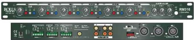 ROLLS RM316 - RM316 3 Zone Mixer - 1