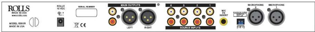 ROLLS RM169 - FRONT PANEL - 2