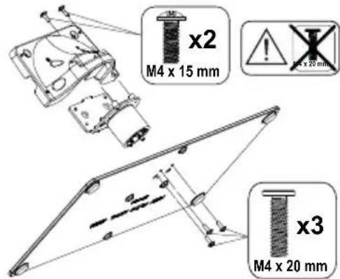 PANASONIC TX-49GX680B - Assembling the pedestal - 1