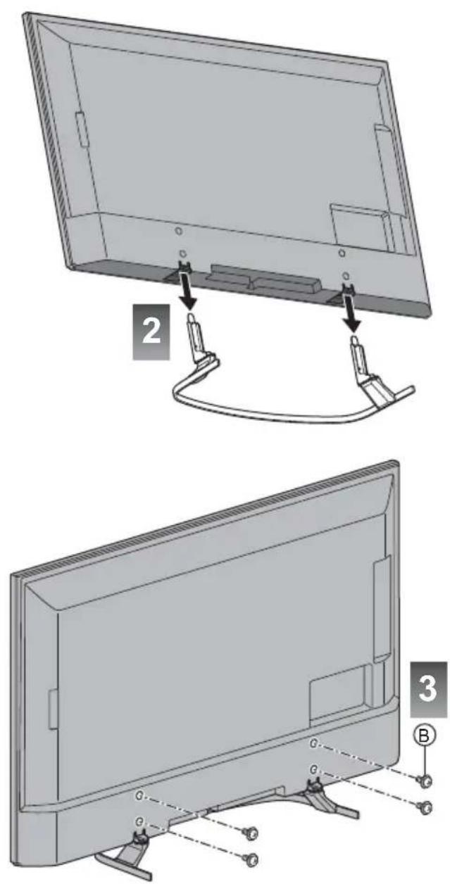 PANASONIC TX-49EXN688 - Assembling / Removing the pedestal - 12
