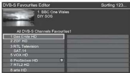 PANASONIC TX-49EXN688 - ■ List favourite DVB channels - 1