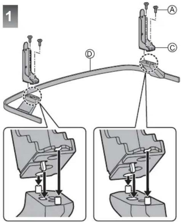 PANASONIC TX-49EXN688 - Assembling / Removing the pedestal - 11