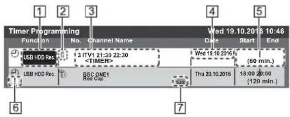PANASONIC TX-49EXN688 - Timer Programming - 7
