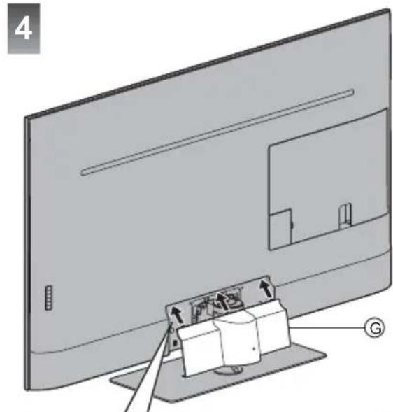 PANASONIC TX-43GXX939 - Assembling the pedestal - 13