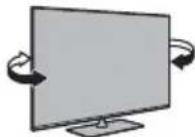 PANASONIC TX-43GXX939 - Adjusting the panel to your desired angle - 1