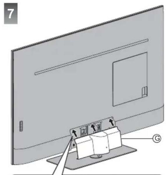 PANASONIC TX-43GXX939 - Assembling the pedestal - 7