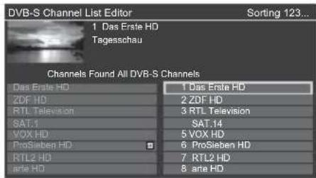 PANASONIC TX-43GXX939 - Select a channel to edit Encrypted channel) Example: DVB-S - 1