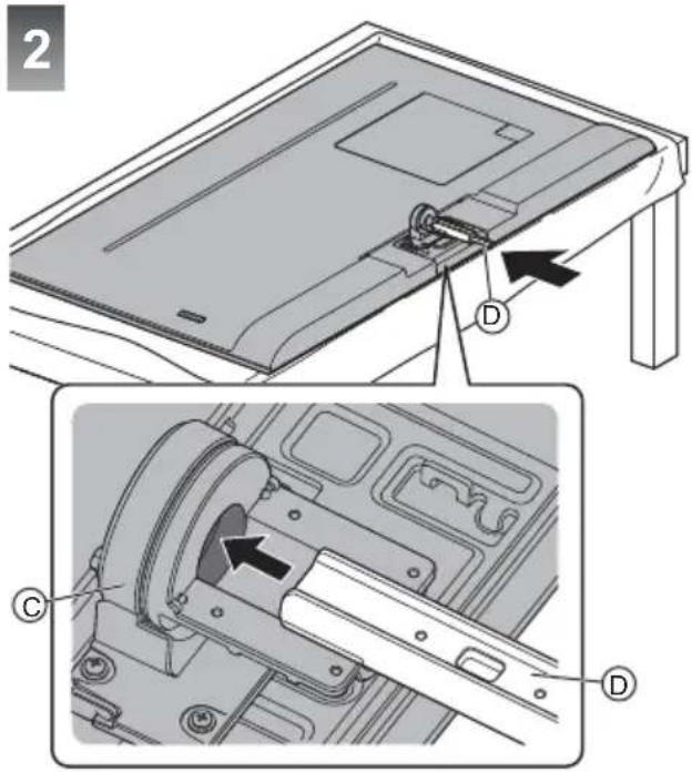 PANASONIC TX-43GXX939 - Assembling the pedestal - 2