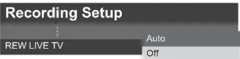 PANASONIC TX-43GXX939 - ■ To stop [REW LIVE TV] - 1