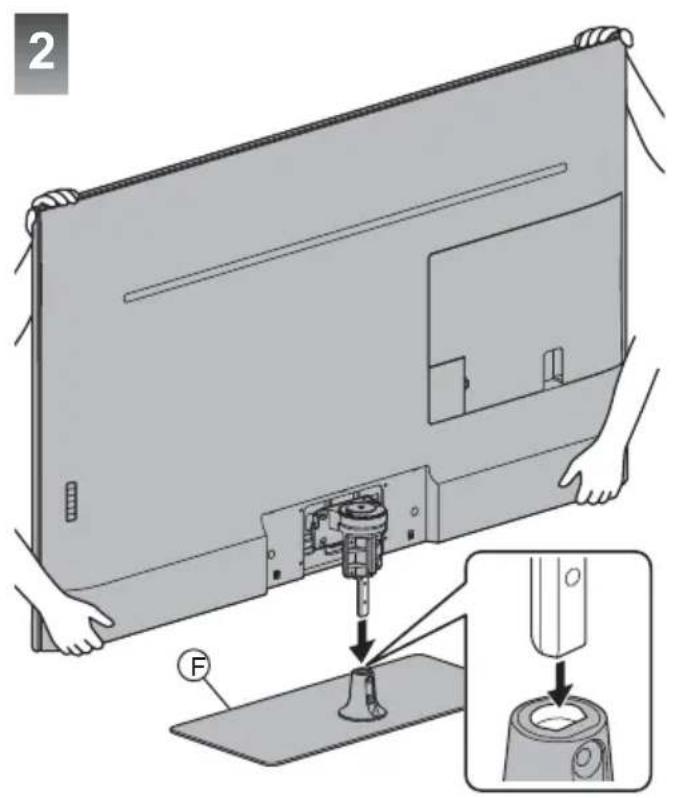 PANASONIC TX-43GXX939 - Assembling the pedestal - 11