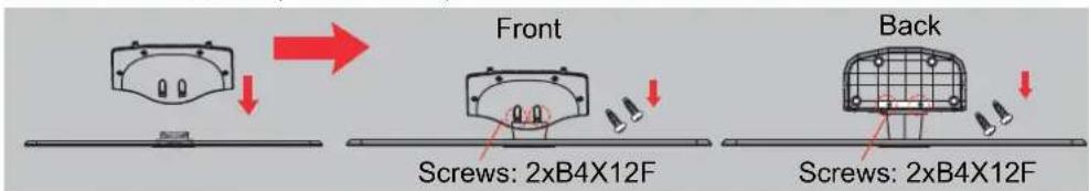 Front Back Screws: 2xB4X12F Screws: 2xB4X12F