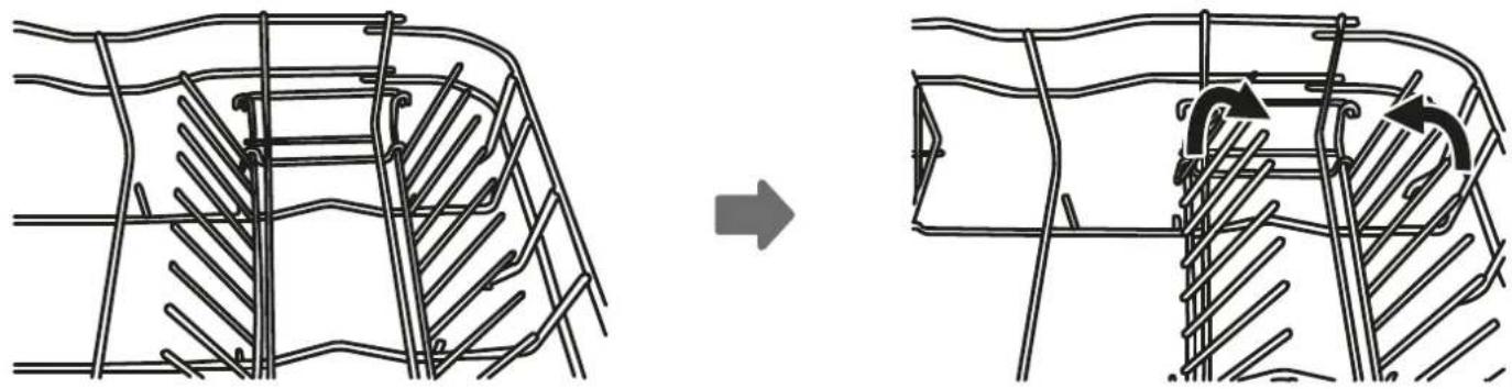Kernau KDI 4872 - Folding back the rack shelves - 1