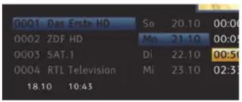 XORO HRS 9194 - Elektronischer Programmführer (EPG)hutz - 1