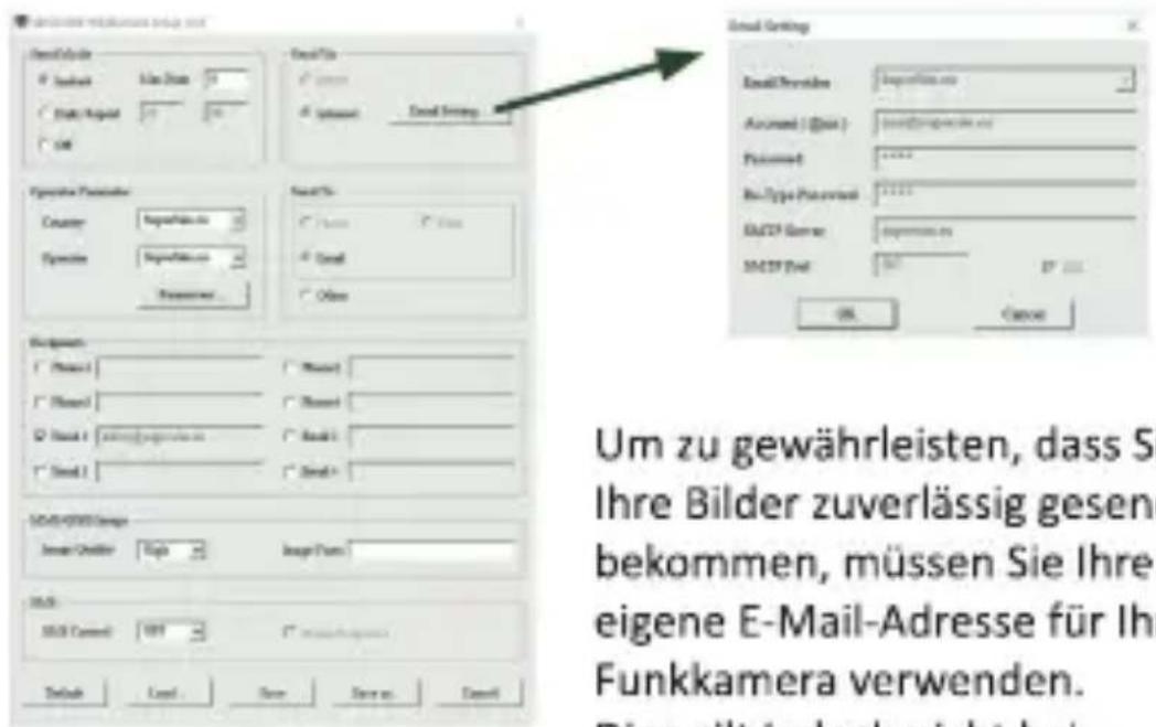 Seissiger Special-Cam LTE - Falls Sie keine SUPERSIM-Karte verwenden, müssen Sie die Mobilfunkparameter manuell über das PC-Programm eintragen: - 2