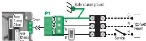 Weil-McLain Ultra Serie 4 - Line voltage power input - 1