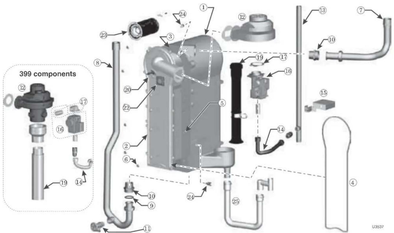 Weil-McLain Ultra Serie 4 - Replacement parts (continued) - 1