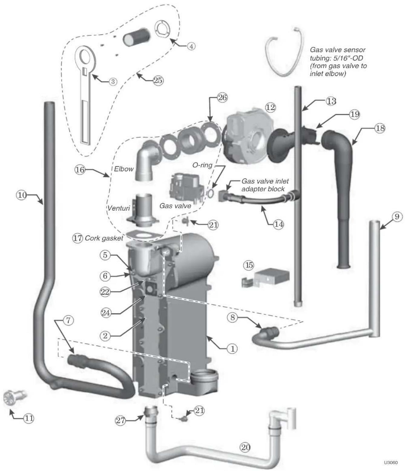 Weil-McLain Ultra Serie 4 - Replacement parts (continued) - 1