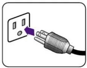 BENQ EW2780 - Schließen Sie den Strom an, und schalten Sie das Gerät ein. - 3