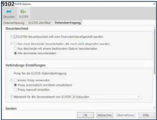 Buhl Tax 2019 - Zusätzliche Angaben für den ELSTER-Versand - 1