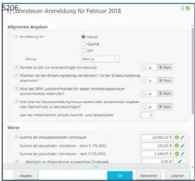 Buhl Tax 2019 - Lohnsteuer-Anmeldung - 1