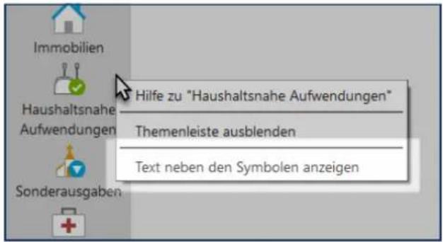 Buhl Tax 2019 - Themenleiste bearbeiten - 1