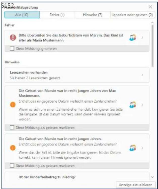 Buhl Tax 2019 - Eingabeprüfung - 1