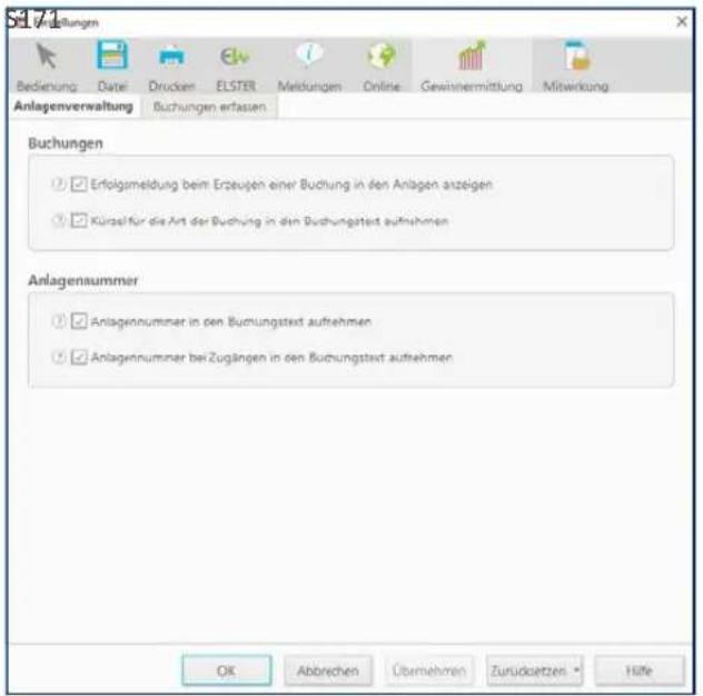 Buhl Tax 2019 - Anlagenverwaltung - 1
