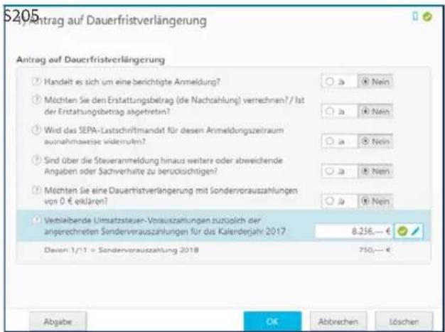 Buhl Tax 2019 - Antrag auf Dauerfristverlängerung - 1