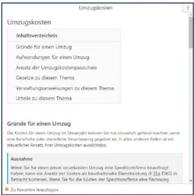 Buhl Tax 2019 - Der Anzeigebereich - 1