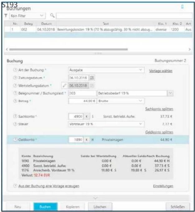 Buhl Tax 2019 - Arbeitsbereich - 1