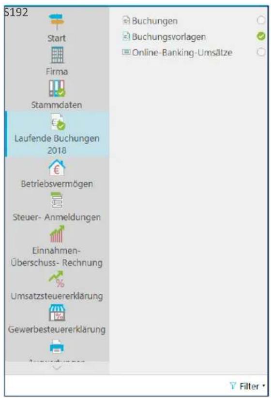 Buhl Tax 2019 - Navigationsbereich - 1