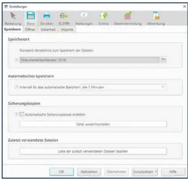 Buhl Tax 2019 - Speichern - 1