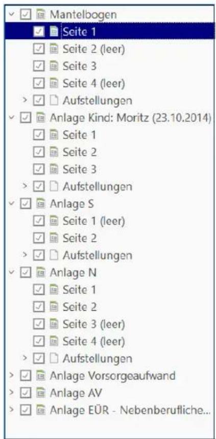 Buhl Tax 2019 - Die Vordruck-Auswahl - 1