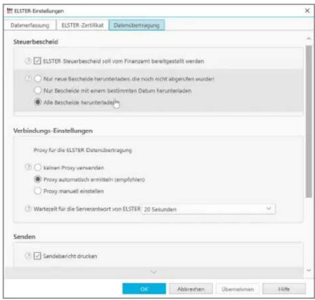 Buhl Tax 2020 - ELSTER-Einstellungen - 1