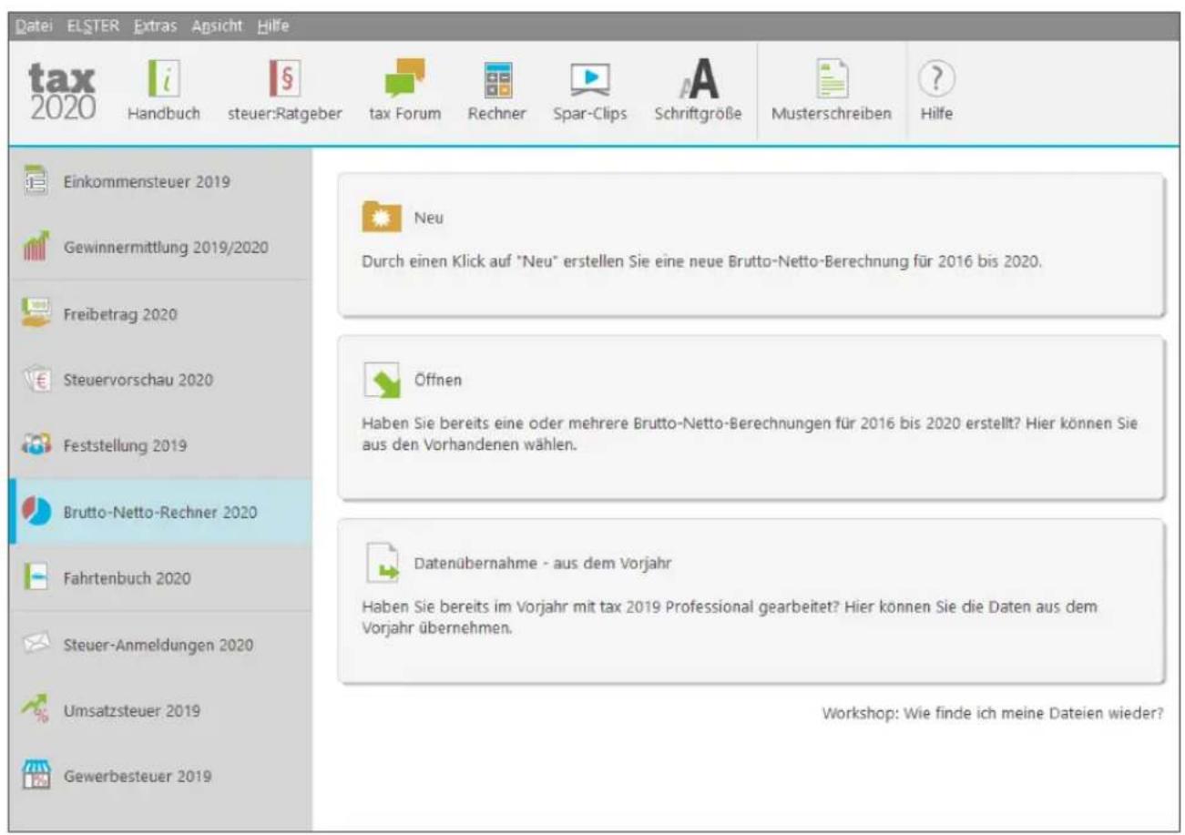Buhl Tax 2020 - Handbuch - 1
