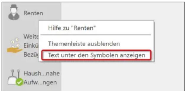 Buhl Tax 2020 - Themenleiste bearbeiten - 1