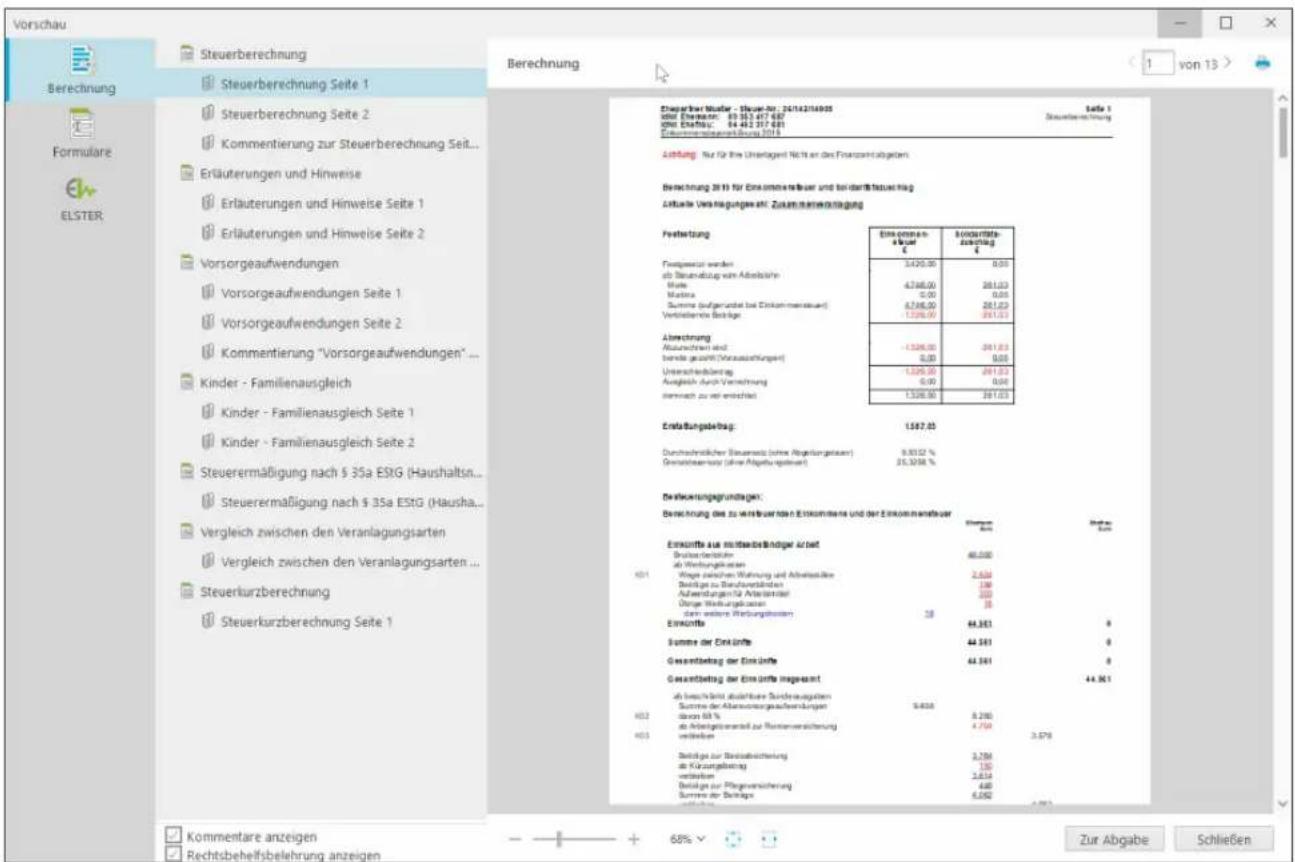 Buhl Tax 2020 - Auswertungen - 1
