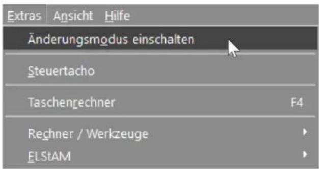 Buhl Tax 2020 - Änderungsmodus - 1