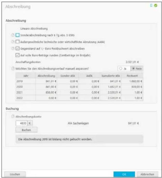 Buhl Tax 2020 - Anlagenverwaltung - 1