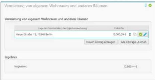 Buhl Tax 2020 - Übersichtsseiten zu einzelnen Eingabemasken - 1