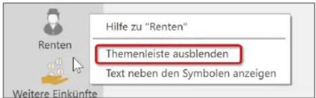Buhl Tax 2020 - Die Themenleiste ein- und ausblenden - 1