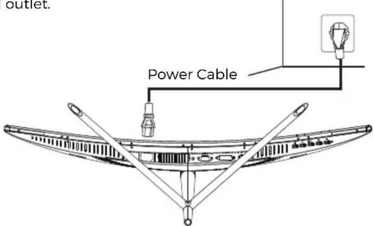 outlet. Power Cable