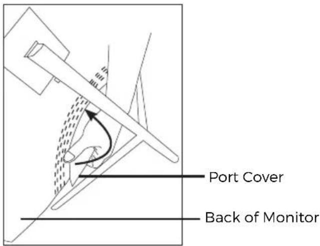DENVER MLC-2701 - - Removing the Port Cover - 1