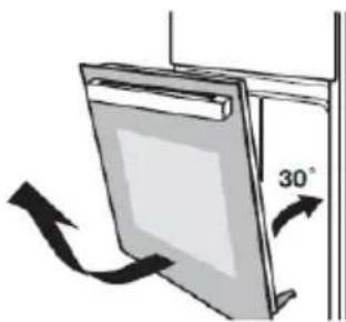 BELLING BI602FPCT - Removing the door from oven (optional) - 2