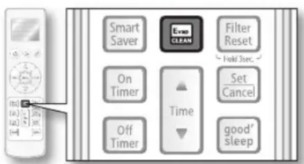 SAMSUNG MH020FAEA - Press the Evap. CLEAN button. - 1