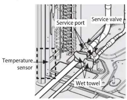 SAMSUNG AM140JXVHGH/EU - Caution for welding the pipe to an outdoor unit - 1