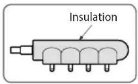 SAMSUNG AM140JXVHGH/EU - Insulate the distribution header - 1