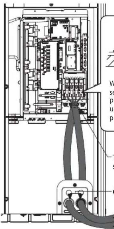 SAMSUNG AM140JXVHGH/EU - Connecting the power terminal - 1